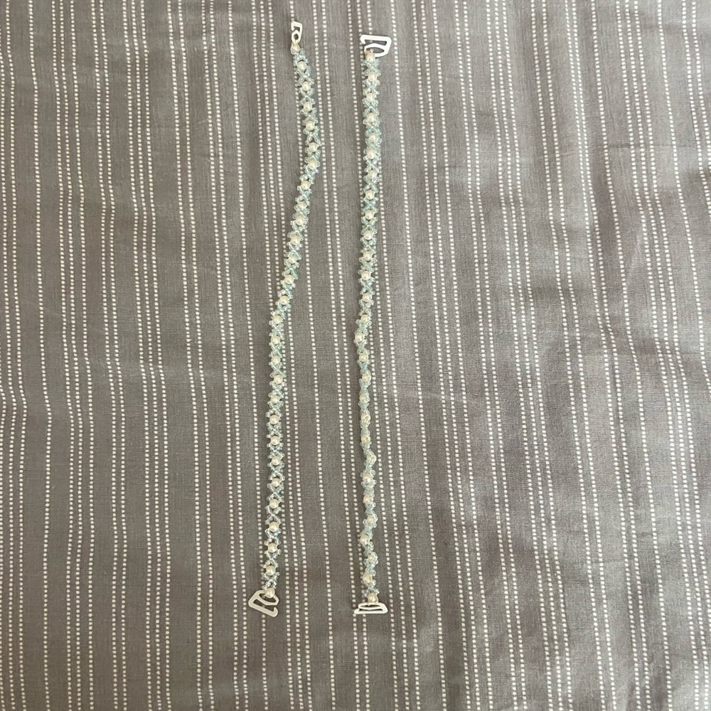 Beaded bra straps
